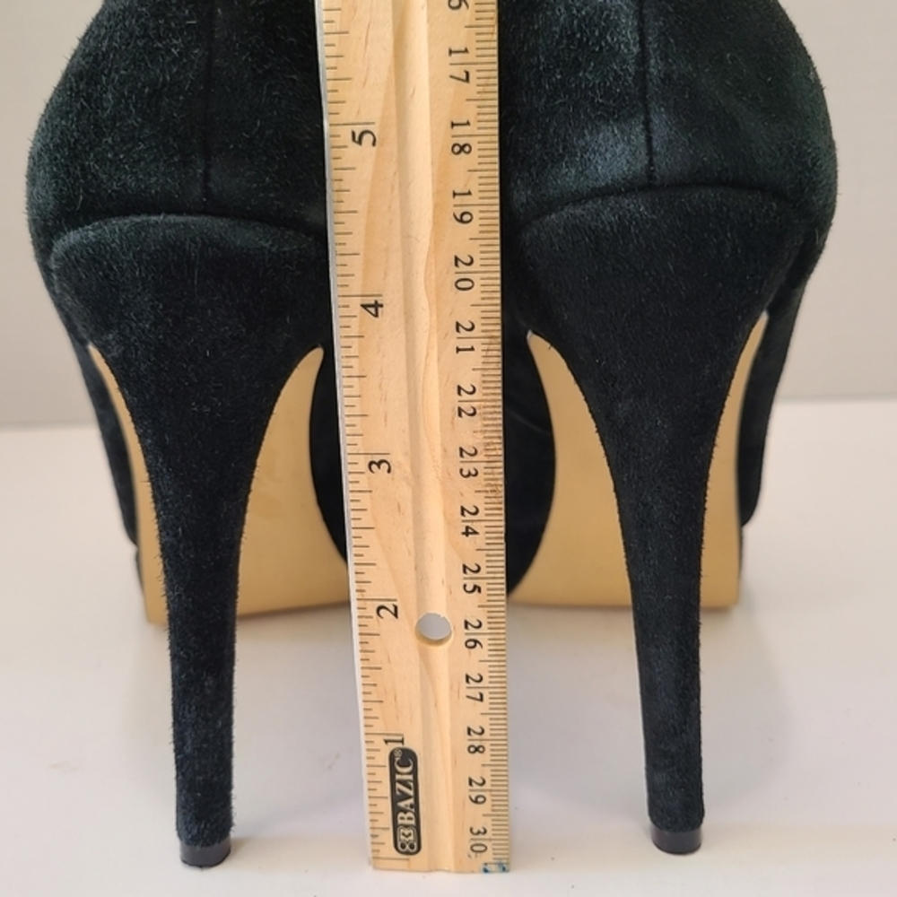 Black Charles David Suede Platform Heels Size 7.5 - Picture 4 of 6